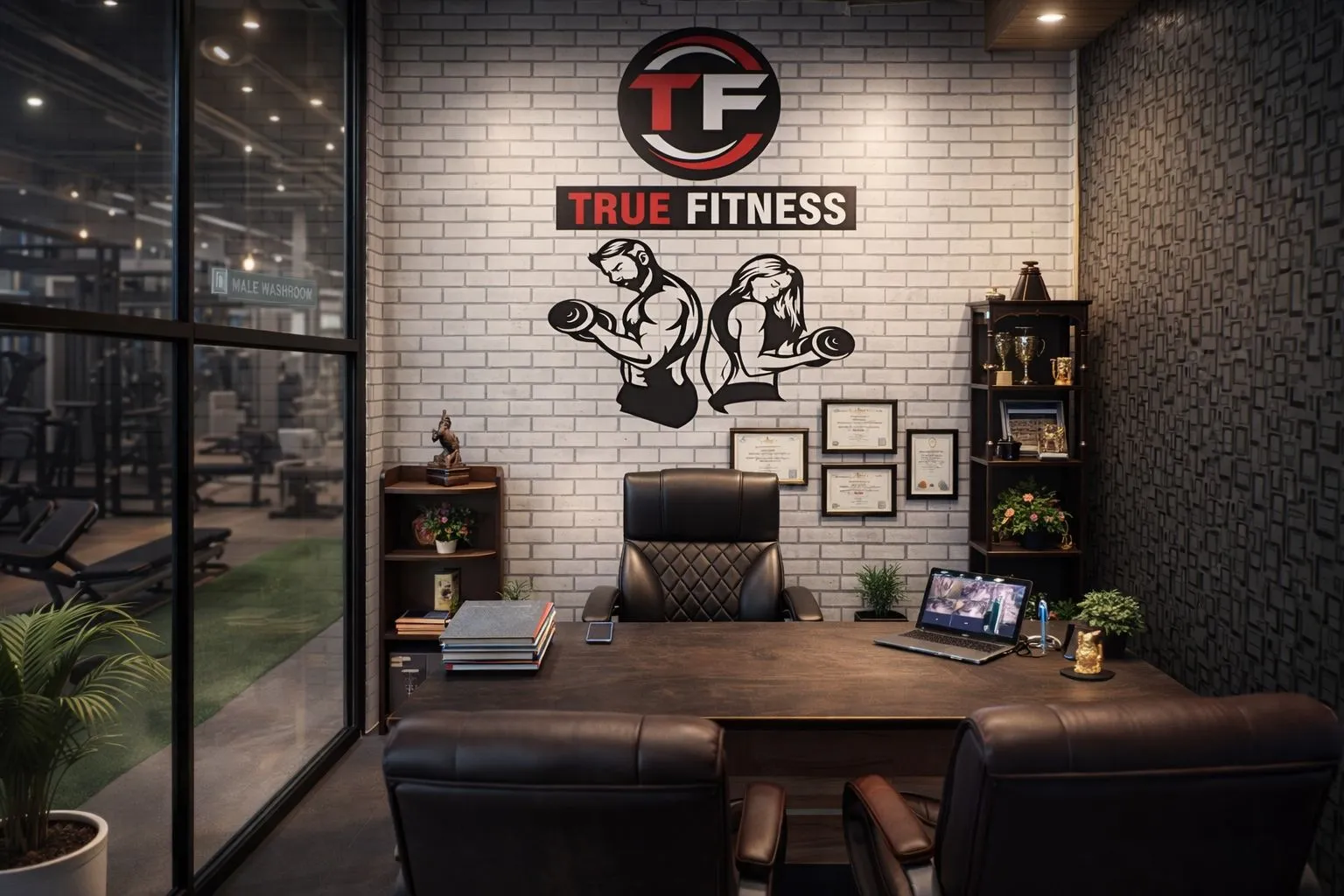 Strength training equipment at True Fitness Kharar